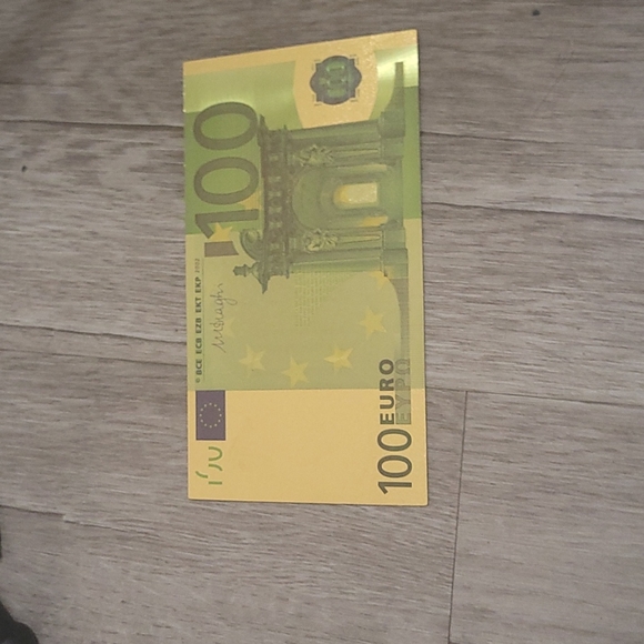 Gold plated 100 euro - Picture 2 of 5
